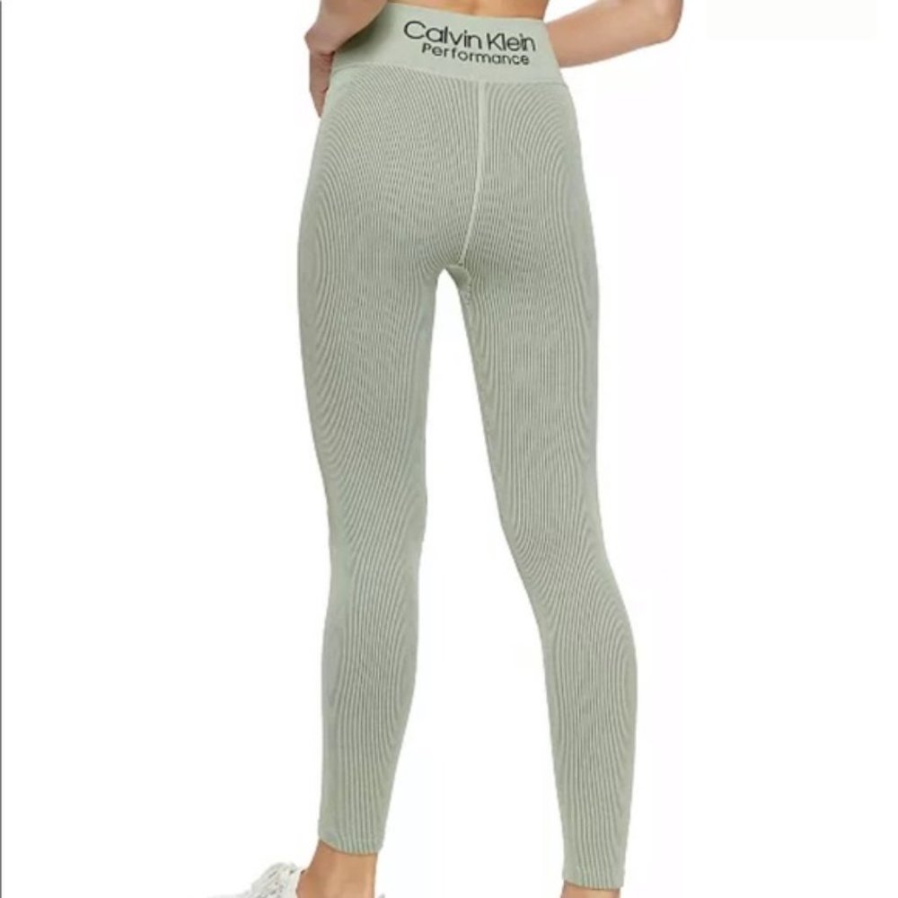 Calvin Klein Performance Women's Ribbed High Waist 7/8 Tight